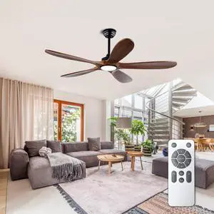 52 inch Solid Wood Ceiling Fan with Lights 6 Speed Reversible Dc Motor Modern for Patios, Living Room, Bedroom, Porch 52 inch Solid Wood Ceiling Fan with Lights 6 Speed Reversible Dc Motor Modern for Patios, Living Room, Bedroom, Porch
