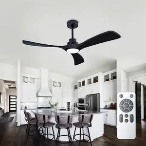 52 inch Ceiling Fans with Lights and Remote, Black Ceiling Fan with Light Dimmable/Timer, Modern Ceiling Fan 6-Speed Reversible Dc Motor for Bedroom Living Room Outdoor 52 inch Ceiling Fans with Lights and Remote, Black Ceiling Fan with Light Dimmable/Timer, Modern Ceiling Fan 6-Speed Reversible Dc Motor for Bedroom Living Room Outdoor