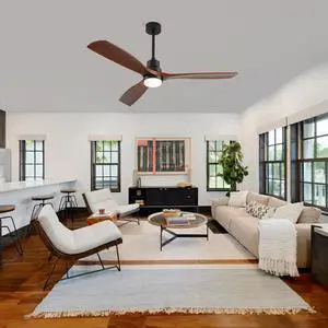 59 inch Ceiling Fan with Light, 3 Solid Wood Blades,Remote Control,6-Speed Reversible Dc Motor for Living Room,Bed Room,Dining Room. 59 inch Ceiling Fan with Light, 3 Solid Wood Blades,Remote Control,6-Speed Reversible Dc Motor for Living Room,Bed Room,Dining Room.