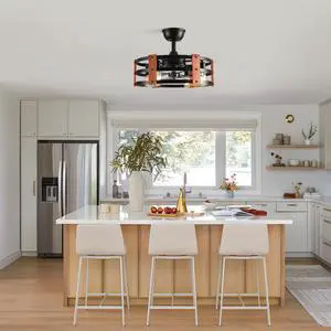 19-inch Ceiling Fan with Light, Modern Ceiling Fan with 4 Bulb,3 Blades,Reversible Motor for The Living Room, Bedroom, and Kitchen, Black 19-inch Ceiling Fan with Light, Modern Ceiling Fan with 4 Bulb,3 Blades,Reversible Motor for The Living Room, Bedroom, and Kitchen, Black