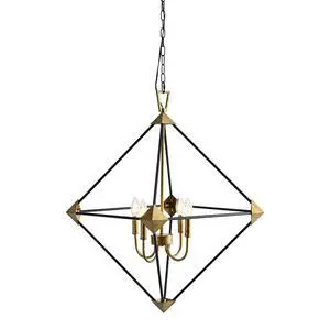Modern 4-Light Metal Hanging Lantern Pendant Light Fixtures Matte Black & Antique Gold Finish Lantern Chandeliers (E12 Bulbs Not included) Modern 4-Light Metal Hanging Lantern Pendant Light Fixtures Matte Black & Antique Gold Finish Lantern Chandeliers (E12 Bulbs Not included)