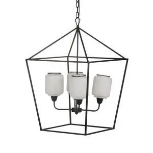 21.7x21.7x33.5 " Iron Chandelier, Sleek industrial Style Hanging Light Fixture for Kitchen Dining Room Foyer Entryway, Bulb Not included 21.7x21.7x33.5 " Iron Chandelier, Sleek industrial Style Hanging Light Fixture for Kitchen Dining Room Foyer Entryway, Bulb Not included