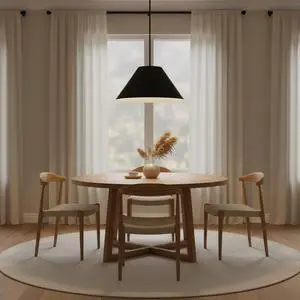 22 inch Diameter integrated Led Black Pendant 22 inch Diameter integrated Led Black Pendant
