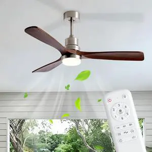 52 inch Brushed Nickel Ceiling Fans with Lights and Remote Control, Modern Ceiling Fan Light, 3 Blades, 6 Speed Dc Motor, indoor Outdoor Ceiling Fan for Farmhouse,Bedroom 52 inch Brushed Nickel Ceiling Fans with Lights and Remote Control, Modern Ceiling Fan Light, 3 Blades, 6 Speed Dc Motor, indoor Outdoor Ceiling Fan for Farmhouse,Bedroom