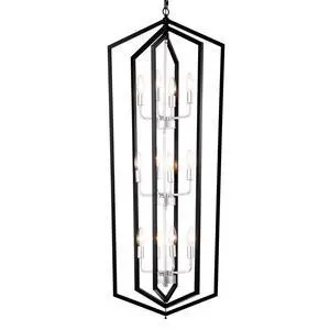 12-Light Farmhouse Kitchen Chandeliers, Matte Black and Sliver Vintage Rustic Cage Light Fixture Adjustable Height Chandeliers for Dining Room Hallway Foyer Entryway(E12 Bulbs Not included) 12-Light Farmhouse Kitchen Chandeliers, Matte Black and Sliver Vintage Rustic Cage Light Fixture Adjustable Height Chandeliers for Dining Room Hallway Foyer Entryway(E12 Bulbs Not included)