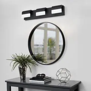 Led Contemporary Vanity Lights Fixture Bathroom Wall Light Over Mirror Matt Black 3 Lights Dimmable Led Contemporary Vanity Lights Fixture Bathroom Wall Light Over Mirror Matt Black 3 Lights Dimmable