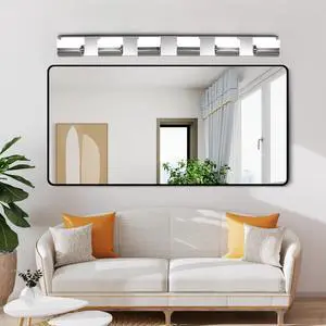 Modern Bathroom Vanity Lighting 6-Light Led Vanity Lights Over Mirror Bath Wall Lighting Modern Bathroom Vanity Lighting 6-Light Led Vanity Lights Over Mirror Bath Wall Lighting