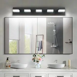 Bathroom Vanity Lights Over Mirror for Mirror Led Light Fixture 5 Lights Modern Black Vanity Light Bathroom Vanity Lights Over Mirror for Mirror Led Light Fixture 5 Lights Modern Black Vanity Light