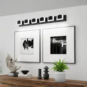 Led Black Modern Vanity Light 6 Light Matte Black Bathroom Vanity Lights Acrylic Bathroom Vanity Lights Fixtures Led Black Modern Vanity Light 6 Light Matte Black Bathroom Vanity Lights Acrylic Bathroom Vanity Lights Fixtures