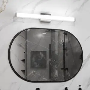 Bathroom Vanity Light Brushed Nickel Square Led 33inch 18W 6000K Cool White Light Wall Bar Lighting Fixtures Over Mirror Bathroom Vanity Light Brushed Nickel Square Led 33inch 18W 6000K Cool White Light Wall Bar Lighting Fixtures Over Mirror