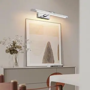Battery Picture Light, 16 inch Wireless Picture Light for Painting with Remote,Full Metal Rechargeable Art Light,Wall Sconce Display Lighting for Portrait, Photo Frame,Gallery, (Chrome) Battery Picture Light, 16 inch Wireless Picture Light for Painting with Remote,Full Metal Rechargeable Art Light,Wall Sconce Display Lighting for Portrait, Photo Frame,Gallery, (Chrome)