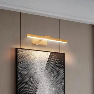 16inch Gold Bathroom Light Fixtures Over Mirror Modern Dimmable Led Vanity Light for Bathroom Wall Lighting 16inch Gold Bathroom Light Fixtures Over Mirror Modern Dimmable Led Vanity Light for Bathroom Wall Lighting