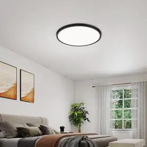 4 Pack Flush Mount Led Ceiling Light Fixture Black, 16inch 32Watt, Dimmable & 5 Color Selectable Ceiling Lamp 3520Lm Low Profile Ceiling Light for Kitchen Bedroom Hallway Porch 4 Pack Flush Mount Led Ceiling Light Fixture Black, 16inch 32Watt, Dimmable & 5 Color Selectable Ceiling Lamp 3520Lm Low Profile Ceiling Light for Kitchen Bedroom Hallway Porch