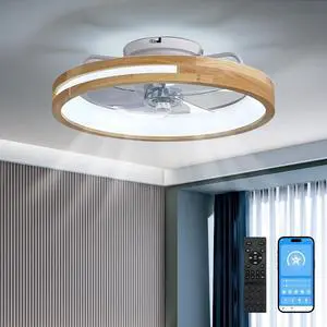 20 inchs Ceiling Fans with Lights and Remote Low Profile Flush Mount Ceiling Fan with Light,3000-6000K Led Fan Lighting 6 Speed Reversible Quiet Wooden Small Fans and Light for Bedroom Kitchen 20 inchs Ceiling Fans with Lights and Remote Low Profile Flush Mount Ceiling Fan with Light,3000-6000K Led Fan Lighting 6 Speed Reversible Quiet Wooden Small Fans and Light for Bedroom Kitchen