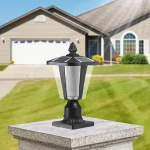 15"(H) Solar Powered Outdoor Lantern, Modern Garden Light with Led for Pathways, Yards, and Driveways (1-Pack) 15"(H) Solar Powered Outdoor Lantern, Modern Garden Light with Led for Pathways, Yards, and Driveways (1-Pack)