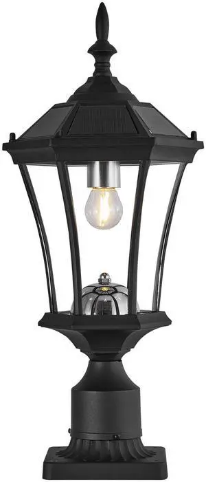 Solar Post Lights Outdoor, Dusk to Dawn Outdoor Post Lights with Pier Mount Base, Black Solar Lamp Posts Light Fixture, Waterproof Light Posts for Outside Yard Garden Patio, 1 Pack Solar Post Lights Outdoor, Dusk to Dawn Outdoor Post Lights with Pier Mount Base, Black Solar Lamp Posts Light Fixture, Waterproof Light Posts for Outside Yard Garden Patio, 1 Pack