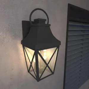 Outdoor Wall Lights, Porch Lights, Waterproof Outdoor Wall Sconce, Exterior Light Fixture Matte Black with Clear Glass Shade for Garage Patio Front Door Balcony (1 Pack) Outdoor Wall Lights, Porch Lights, Waterproof Outdoor Wall Sconce, Exterior Light Fixture Matte Black with Clear Glass Shade for Garage Patio Front Door Balcony (1 Pack)