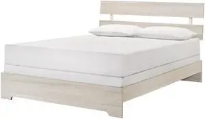 1Pc Rustic Queen Platform Bed Slat Headboard Low-Profile Bed Frame White Wash Finish Contemporary Bedroom Furniture 1Pc Rustic Queen Platform Bed Slat Headboard Low-Profile Bed Frame White Wash Finish Contemporary Bedroom Furniture