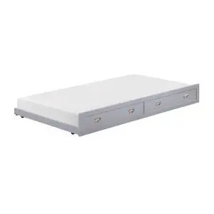Gray Finish Trundle With Casters Movement Bedroom Furniture 1Pc Gray Finish Trundle With Casters Movement Bedroom Furniture 1Pc