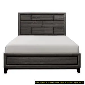 Modern Style Clean Line Design Gray Finish 1Pc Queen Size Bed Contemporary Bedroom Furniture Modern Style Clean Line Design Gray Finish 1Pc Queen Size Bed Contemporary Bedroom Furniture
