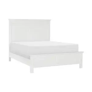White Finish Full Bed Transitional Style Wooden Bedroom Furniture 1Pc Panel Bed White Finish Full Bed Transitional Style Wooden Bedroom Furniture 1Pc Panel Bed
