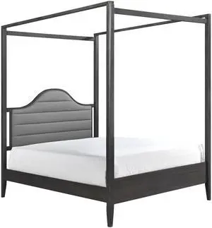 Upholstery Headboard Canopy Queen Bed 1Pc Wooden Bedroom Furniture Upholstery Headboard Canopy Queen Bed 1Pc Wooden Bedroom Furniture