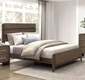 Classic Contemporary Dark Walnut Finish Queen Bed 1Pc Durable Panel Bedroom Furniture Solid Rubberwood Classic Contemporary Dark Walnut Finish Queen Bed 1Pc Durable Panel Bedroom Furniture Solid Rubberwood