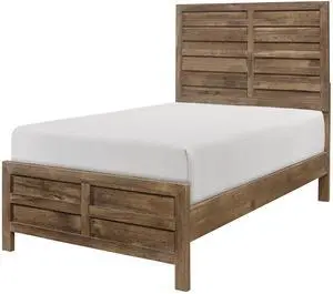 Weathered Pine Finish 1pc Twin Bed Modern Line Pattern Rustic Style Wooden Bedroom Furniture Weathered Pine Finish 1pc Twin Bed Modern Line Pattern Rustic Style Wooden Bedroom Furniture
