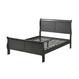 Classic Contemporary Queen Size Bed Gray Louis Phillipe Solidwood 1Pc Bed Bedroom Sleigh Bed Furniture Classic Contemporary Queen Size Bed Gray Louis Phillipe Solidwood 1Pc Bed Bedroom Sleigh Bed Furniture