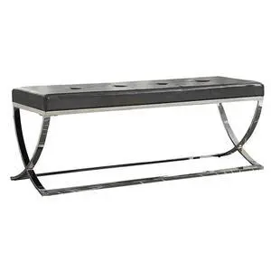 Black Curve-Leg Bench Black Curve-Leg Bench