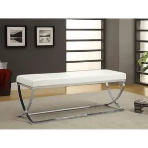Bastien White Accent Bench Bastien White Accent Bench