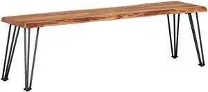 Zora Natural Acacia Dining Bench Zora Natural Acacia Dining Bench