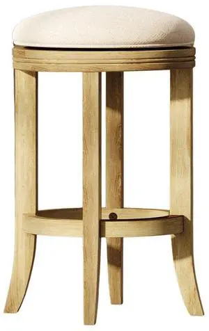 26in. Counter-Height Backless Wood Swivel Barstool with Upholstered Seat, Honeysuckle, 1PC 26in. Counter-Height Backless Wood Swivel Barstool with Upholstered Seat, Honeysuckle, 1PC