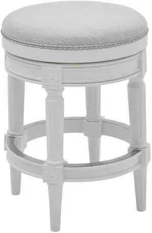 26in. Wood Backless Counter-Height Swivel Barstool, 1PC 26in. Wood Backless Counter-Height Swivel Barstool, 1PC