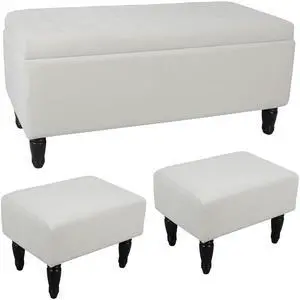 47'' Tufted Storage Ottoman Bench, Velvet End of Bed Bench with Nail Accent and Solid Wood Legs, for Living Room, Bedroom, Entryway, Taupe 47'' Tufted Storage Ottoman Bench, Velvet End of Bed Bench with Nail Accent and Solid Wood Legs, for Living Room, Bedroom, Entryway, Taupe