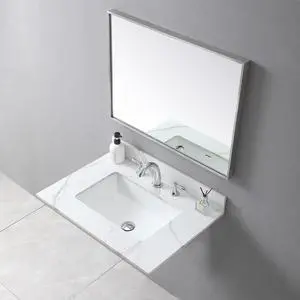 Montary 31inch bathroom vanity top stone carrara gold new style tops with rectangle undermount ceramic sink and back splash with 3 faucet hole for bathrom cabinet Montary 31inch bathroom vanity top stone carrara gold new style tops with rectangle undermount ceramic sink and back splash with 3 faucet hole for bathrom cabinet