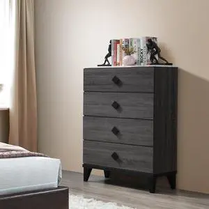 Modern Design Bedroom Furniture 1Pc Chest Of Drawers Only Beautiful Knob Pulls 4X Drawers Storage Faux Marble Top Modern Design Bedroom Furniture 1Pc Chest Of Drawers Only Beautiful Knob Pulls 4X Drawers Storage Faux Marble Top