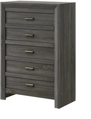 1Pc Rustic Contemporary Chest Five Storage Drawers Rustic Gray Finish Bedroom Wooden Furniture 1Pc Rustic Contemporary Chest Five Storage Drawers Rustic Gray Finish Bedroom Wooden Furniture