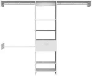 150 Closet System British, Bedroom, Black 150 Closet System British, Bedroom, Black