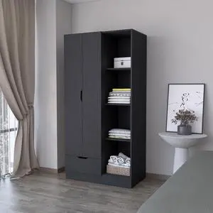 Armoire Dover, Bedroom, Black Armoire Dover, Bedroom, Black