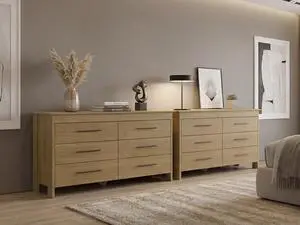 Anson Set of 2 Dressers Modern Bedroom Storage Furniture Anson Set of 2 Dressers Modern Bedroom Storage Furniture