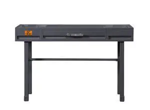 Cargo Gunmetal Finish Vanity Desk Cargo Gunmetal Finish Vanity Desk