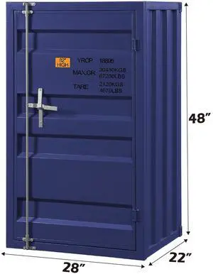 Cargo Blue Finish Chest Cargo Blue Finish Chest