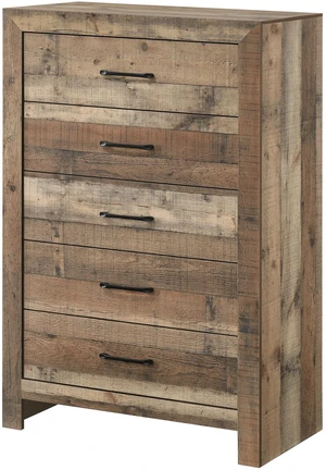 1pc Rustic Plank-Style Rich Natural Finish Five Drawers Tall Chest Wooden Bedroom Furniture Contemporary Modern Transitional 1pc Rustic Plank-Style Rich Natural Finish Five Drawers Tall Chest Wooden Bedroom Furniture Contemporary Modern Transitional