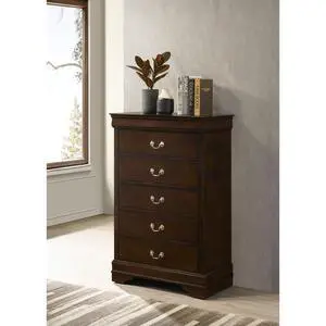 Janson Cappuccino 5-Drawer Bedroom Chest Janson Cappuccino 5-Drawer Bedroom Chest