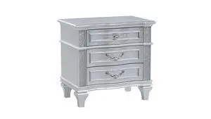 Mystic Contemporary Style Nightstand Made With Wood In Silver (Includes Only Nightstand) Mystic Contemporary Style Nightstand Made With Wood In Silver (Includes Only Nightstand)