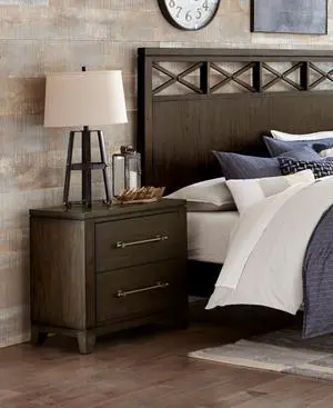 Contemporary Style Bedroom 1Pc Nightstand Of 2 Drawers Dark Brown Finish Wooden Furniture Modern Look Contemporary Style Bedroom 1Pc Nightstand Of 2 Drawers Dark Brown Finish Wooden Furniture Modern Look