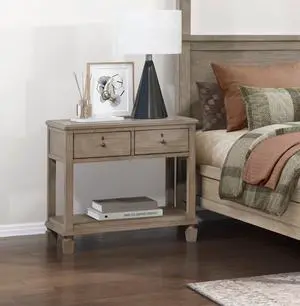 Gray Oak Finish Classic Transitional Bedroom Furniture 1Pc Nightstand Of 2 Drawers Open Bottom Shelf Wooden Furniture Bedside Table Gray Oak Finish Classic Transitional Bedroom Furniture 1Pc Nightstand Of 2 Drawers Open Bottom Shelf Wooden Furniture Bedside Table