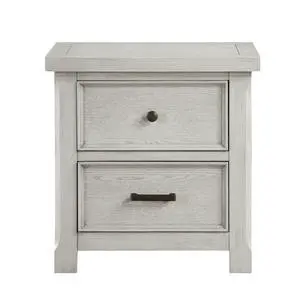 Classic Light Gray Finish Nightstand Of 2X Drawers Wooden Bedroom Furniture 1Pc Classic Light Gray Finish Nightstand Of 2X Drawers Wooden Bedroom Furniture 1Pc