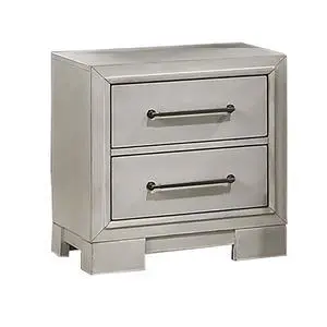 Modern Farmhouse Style 1Pc Nightstand Square Legs Sleek Handles Antique White Finish Bedroom Furniture Modern Farmhouse Style 1Pc Nightstand Square Legs Sleek Handles Antique White Finish Bedroom Furniture